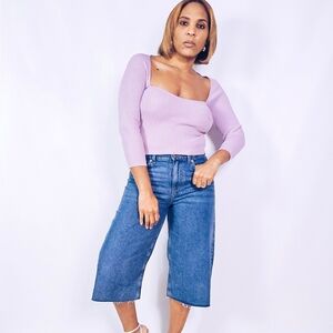 Missguided Ribbed Crop Sweater